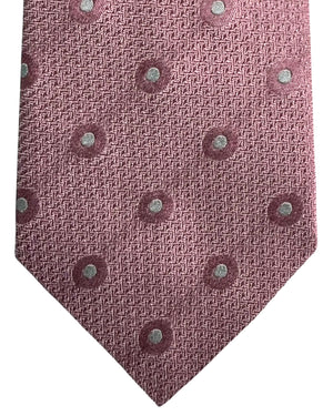 Missoni Tie Pink Silver Polka Dots
