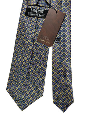 Stefano Ricci Tie Yellow Blue Floral Geometric