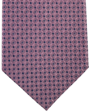 Stefano Ricci Silk Tie Pink Micro Pattern