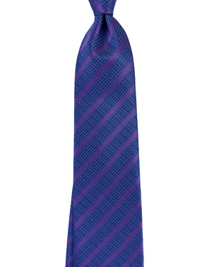 Stefano Ricci Tie Lavender And Blue Stripe