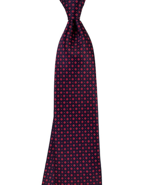 Stefano Ricci Tie Black And Red Medallion Pattern