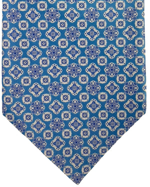 Stefano Ricci Tie Sky Blue Mini Medallion