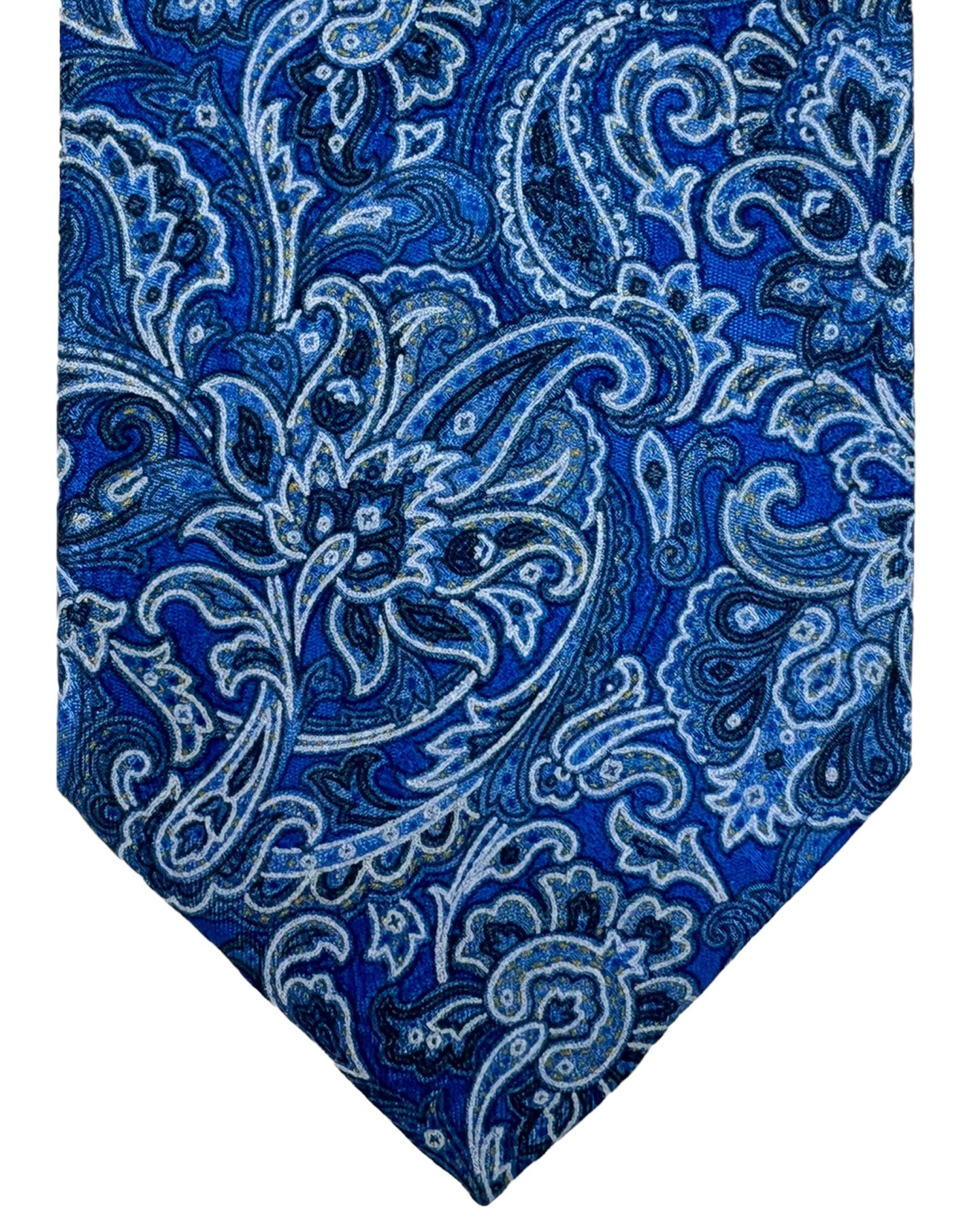 Stefano Ricci Silk Tie Navy Paisley Design