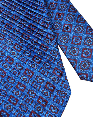 Maroon Royal Blue Tie