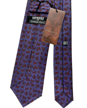Stefano Ricci Tie Purple Brown Green Paisley SALE