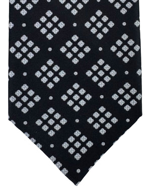 Stefano Ricci Tie Black Silver Design