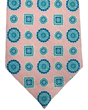 Sartorio Silk Tie Light Pink Aqua