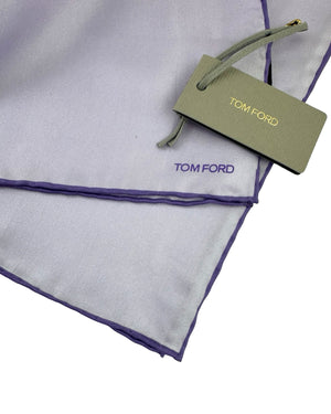 Tom Ford Silk Pocket Square Lilac Solid