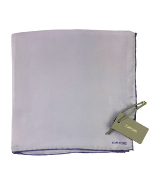 Tom Ford Silk Pocket Square Lilac Solid