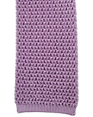 Tom Ford Square End Knitted Tie Lilac