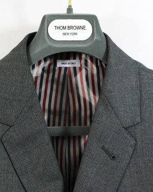 Thom Browne Sport Coat Medium Gray 4 Bar Design EU 52 / US 42