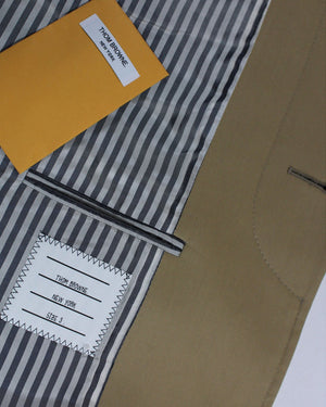 Thom Browne Trench Coat Beige Interior