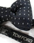 Tom Ford Silk Bow Tie Black Gray Mini Dots