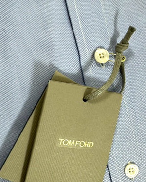 Tom Ford Dress Shirt Blue Pattern 41 - 16