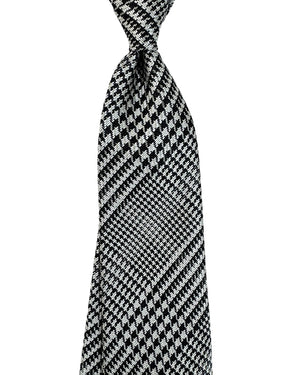Tom Ford Tie Black Silver Gray Design