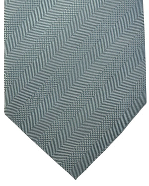 Valextra Silk Tie Sky Blue Stripes Design - Luxury Wide Necktie