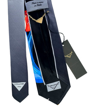 Vitaliano Pancaldi Tie Tulips Design