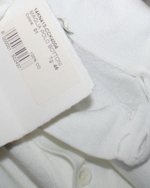Luigi Borrelli Polo Shirt White EU 46 / US 36 Woven Cotton