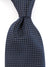 Ermenegildo Zegna Silk Necktie Black Dark Blue Silver Micro Check