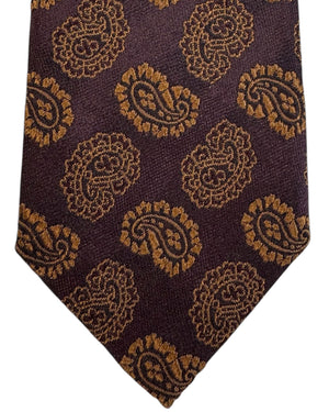 Ermenegildo Zegna Tie Couture Brown Paisley