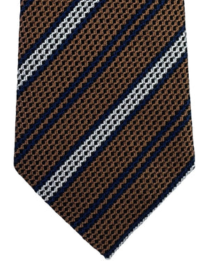 Ermenegildo Zegna Tie Brown Stripes