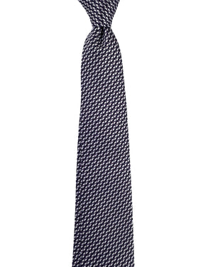 New Zegna Tie Purple Plum Silver