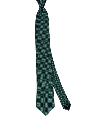Ermenegildo Zegna Tie Green Black Silver Design