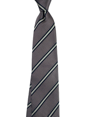 Zegna Silk Tie Pink Stripes Design