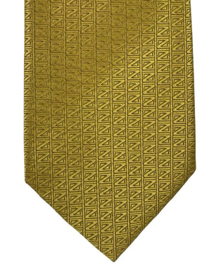 Ermenegildo Zegna Tie Yellow-Gold Orange Z-Logo