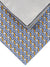 Zilli Tie & Matching Pocket Square Set Gray Blue Geometric