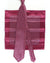 Zilli Silk Tie & Matching Pocket Square Set Pink Purple Zig Zag Design
