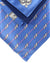 Zilli Silk Tie & Matching Pocket Square Set Blue Lilac Stripes Design