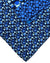 Zilli Silk Tie & Pocket Square Set Dark Blue Blue Geometric Design