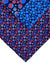 Zilli Silk Tie & Pocket Square Set Blue Red Design