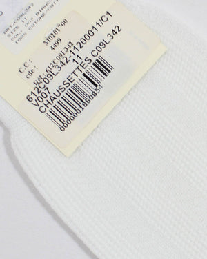 Zilli Dress Socks White US 12 - EU 46 SALE