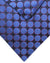 Zilli Silk Tie & Matching Pocket Square Set Dark Blue Pink Dark Gray Geometric