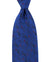 Zilli Silk Tie Royal Blue Red Design - Wide Necktie