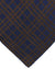 Zilli Silk Tie Midnight Blue Brown Glen Check - Wide Necktie