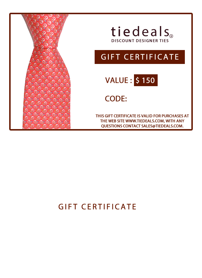 GIFT CARD $150 GIFT CERTIFICATE