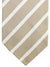 Cesare Attolini Unlined Tie Taupe White Stripes