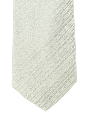 Bikkembergs Silk Tie Gray Silver Logo Design SALE