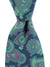 Luigi Borrelli Tie Dark Blue Green Purple Paisley Silk