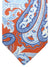 Luigi Borrelli Tie Orange Blue Ornamental