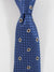 Canali Silk Tie Dark Blue Brown Silver Design
