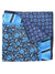 Etro Silk Pocket Square Blue Navy Floral 