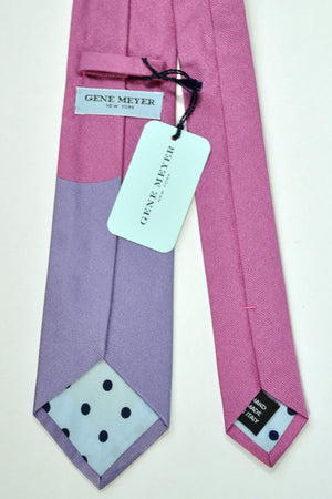Gene Meyer Silk Tie Unique Pink & Lilac Design SALE