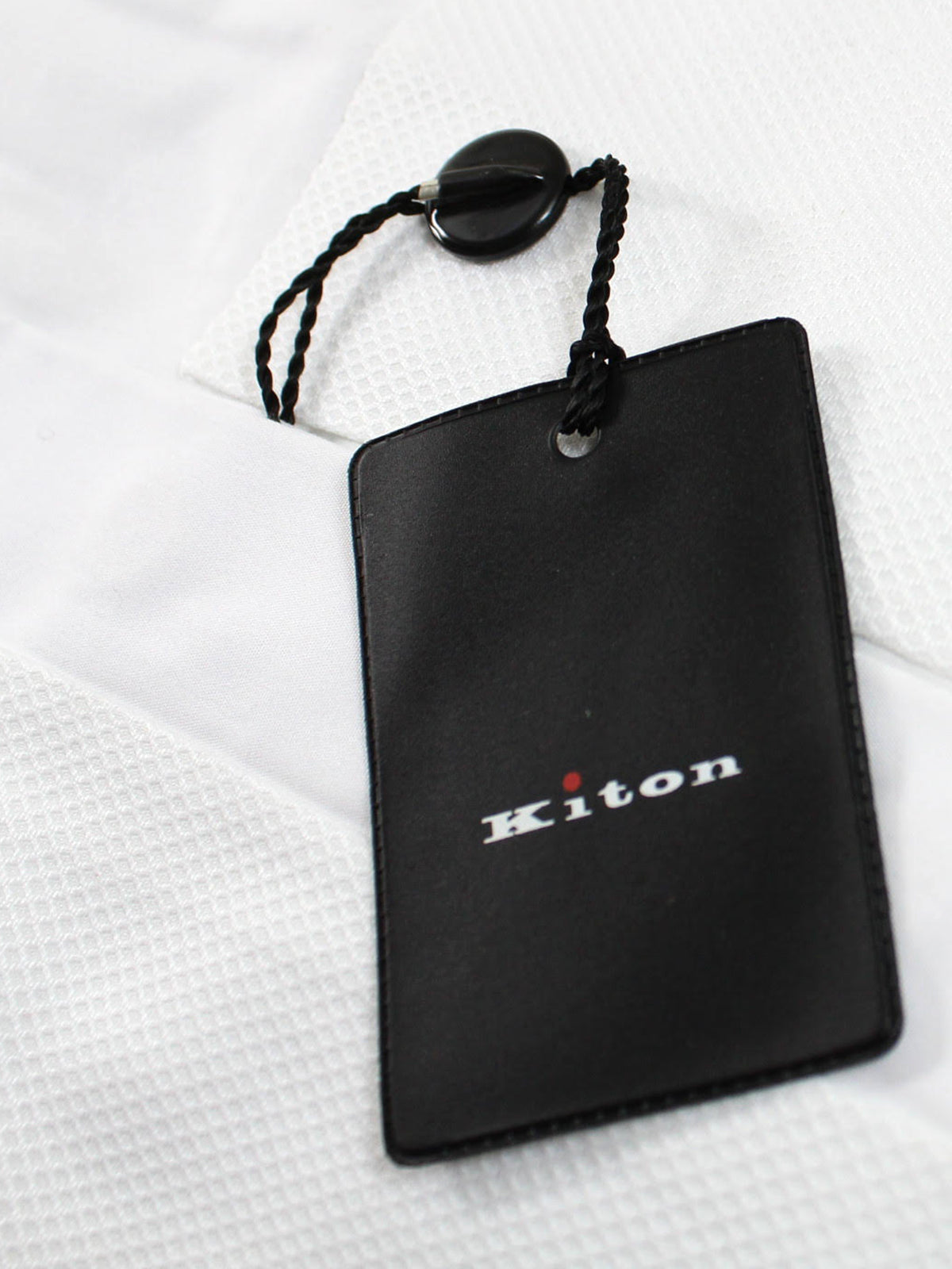 Kiton Dress Shirt White Solid Tuxedo Collar 