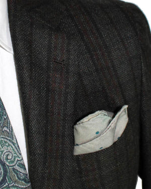 Kiton Sport Coat Gray Black Brown Cashmere Blazer