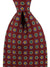 E. Marinella Tie Burgundy Royal Blue Floral Design - Wide Necktie