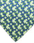 E. Marinella Tie Navy Green Floral Design - Wide Necktie